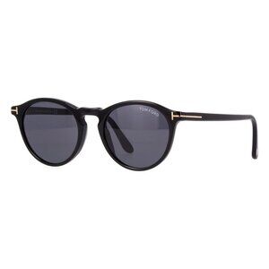 A1772Z New TOM FORD Aurele Black Round FT0904/S 01A Sunglasses Women